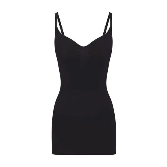 SKIMS Seamless Sculpt Slip Dress in Onyx Women’s Size Large - Picture 2 of 7
